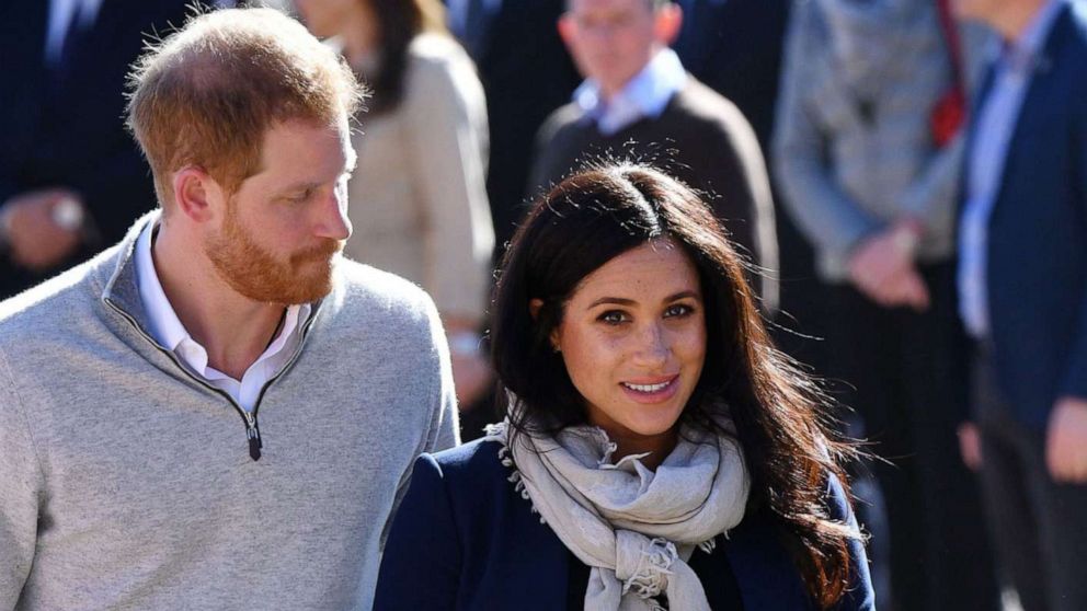 PHOTO: Prince Harry, Duke of Sussex and Meghan, Duchess of Sussex visit a boarding house in the town of Asni, Feb. 24, 2019, in Asni, Morocco.