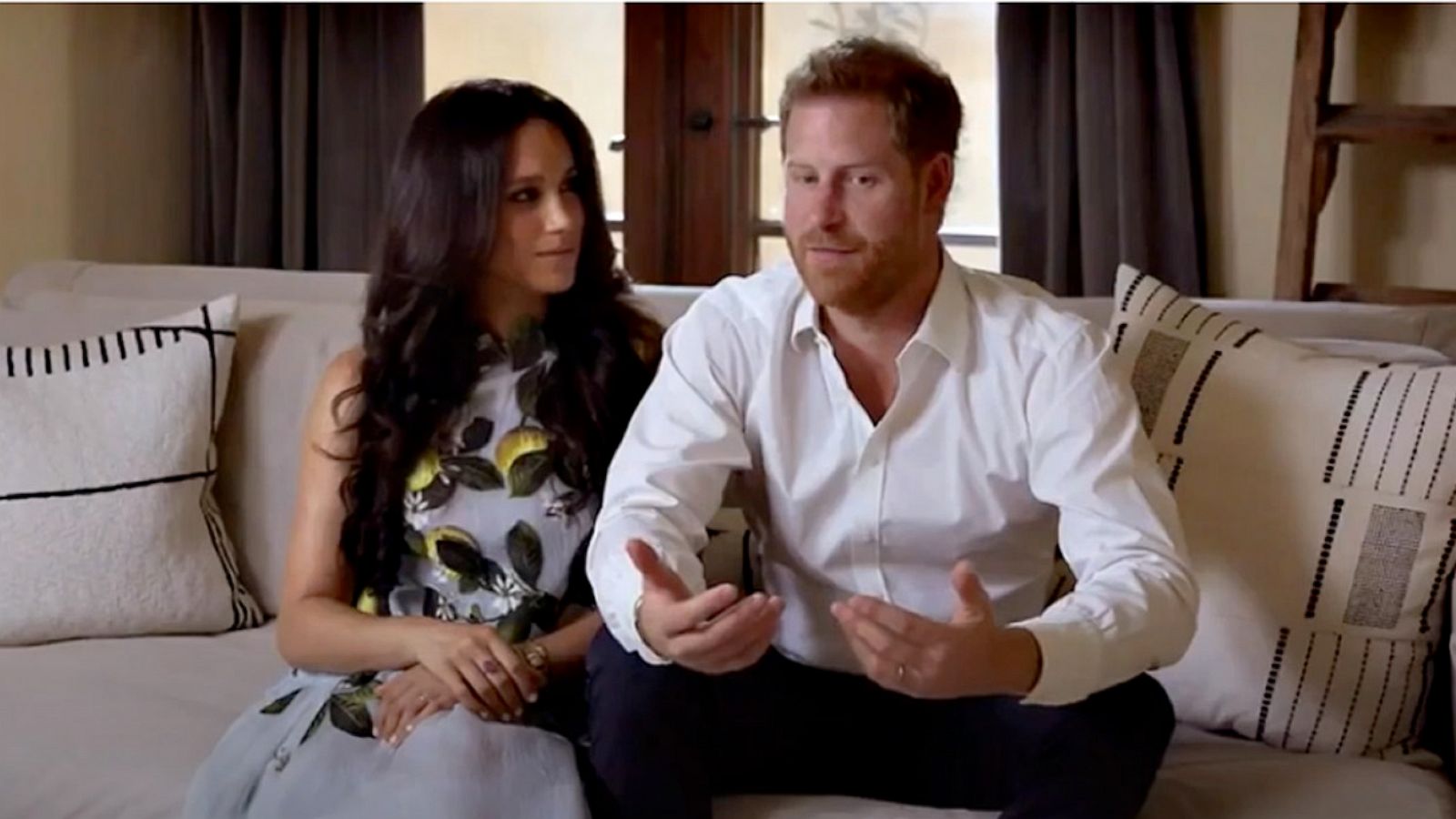 PHOTO: Meghan Markle and Prince Harry made a surprise appearance at Spotify's Stream On event on Feb. 22, 2021.