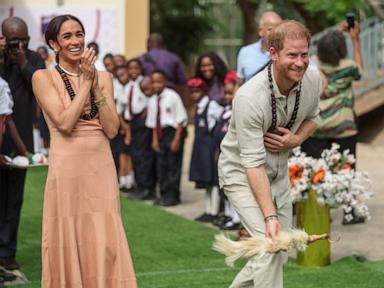 Prince Harry, Meghan Markle visit Nigeria, share mental health message with kids