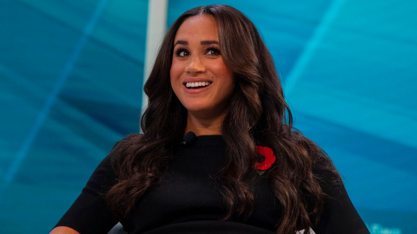 PHOTO: Meghan Markle, Duchess of Sussex is interviewed during the DealBook Online Summit in NYC, Nov. 9, 2021.