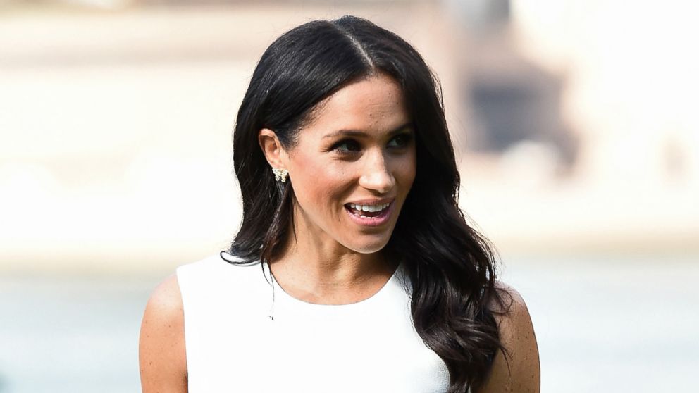 PHOTO: Meghan Markle, the Duke and Duchess of Sussex, at a welcome ceremony and official call on the Governor General of the Commonwealth of Australia Sir Peter Cosgrove and Lady Cosgrove at Admiralty House in Sydney, Oct. 16, 2018.
