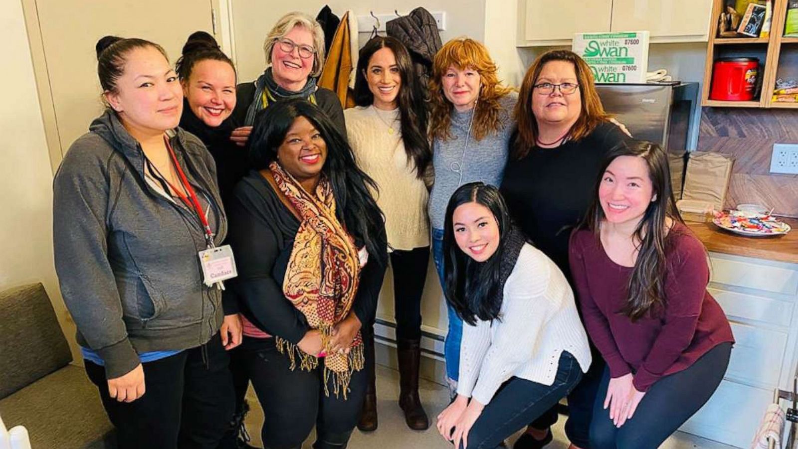 PHOTO: Downtown Eastside Women's Centre posted this photo with Meghan Markle on Jan 14, 2020.