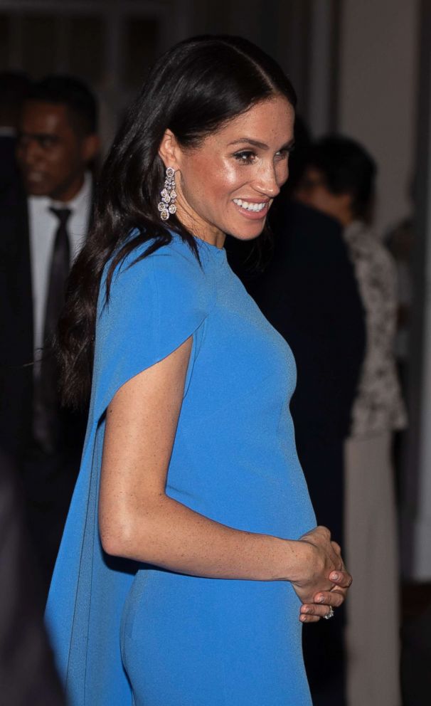 PHOTO: Meghan Markle, the Duchess of Sussex, at a reception and dinner hosted by the President of Fiji at the Grand Pacific Hotel in Suva, Fiji, Oct. 23, 2018.