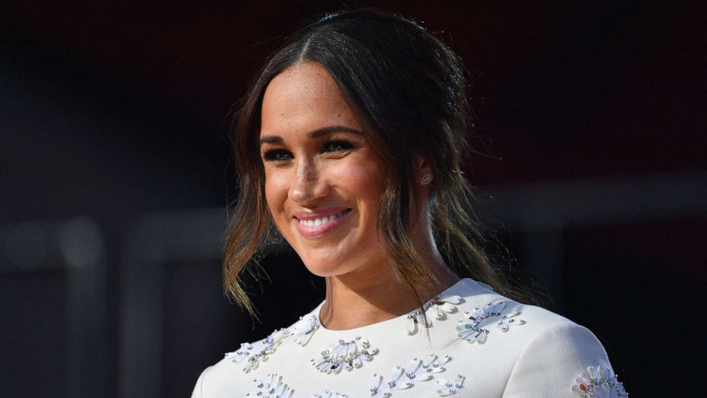 PHOTO: In this Sept. 25, 2021, file photo, Duchess of Sussex Meghan Markle speaks during the 2021 Global Citizen Live festival at the Great Lawn, Central Park, in New York.