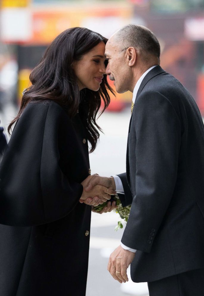 PHOTO: Meghan, The Duchess of Sussex visit the New Zealand embassy in London, March 19, 2019.