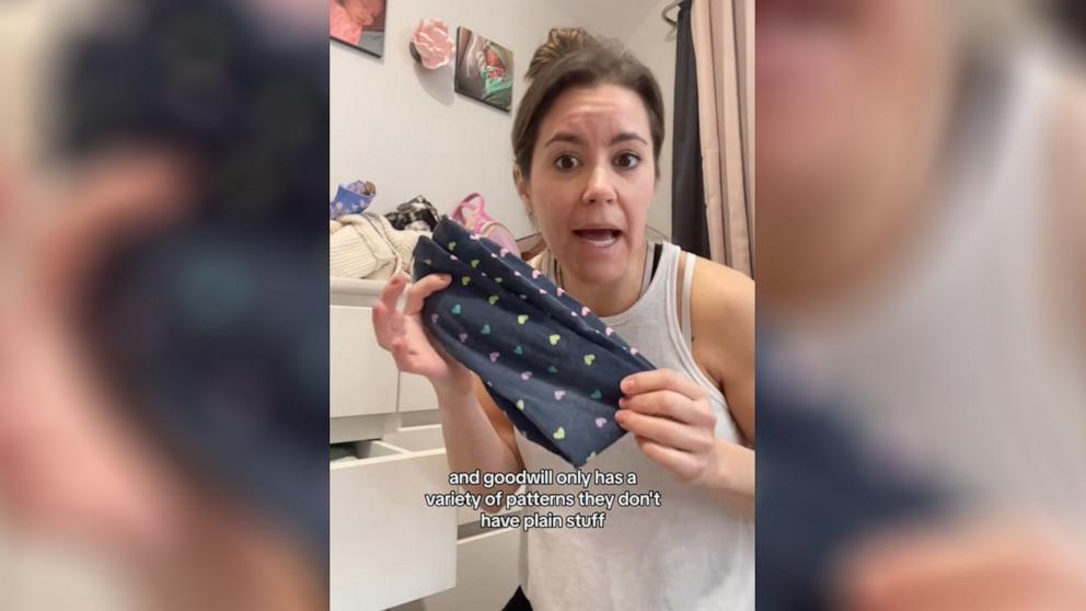 PHOTO: In a TikTok video, Marla Branyan shared why she is OK sending her child to preschool with stained but clean clothes.