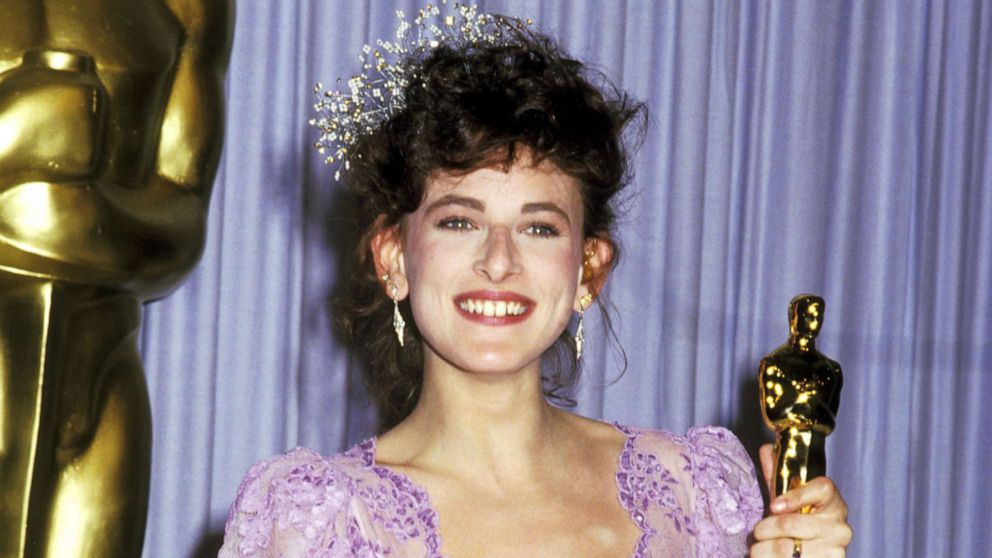 Marlee Matlin tried on her Oscars dress from 1987 and she was thrilled that...