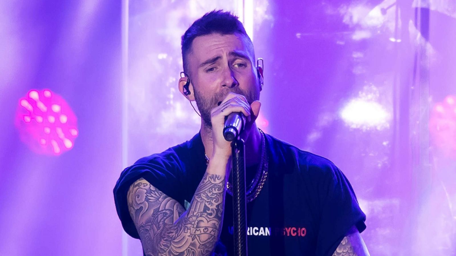 PHOTO: Singer-songwriter Adam Levine of Maroon 5 performs during Philly Fights Cancer: Round 4 at The Philadelphia Navy Yard, Nov. 10, 2018 in Philadelphia.