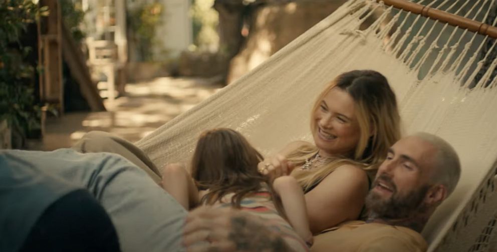 PHOTO: Adam Levine and wife Behati Prinsloo in a scene from Maroon 5's music video, "Middle Ground, " released May 23, 2023.