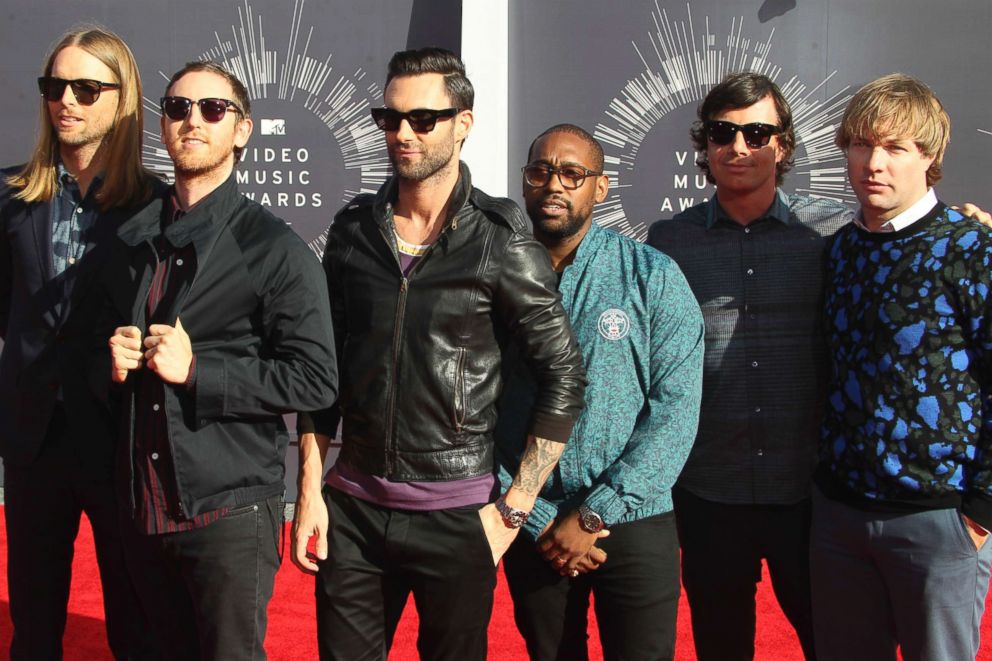 PHOTO: Maroon 5 attending the 2014 MTV Video Music Awards held at The Forum in Inglewood, Calif. Aug. 24th, 2014.