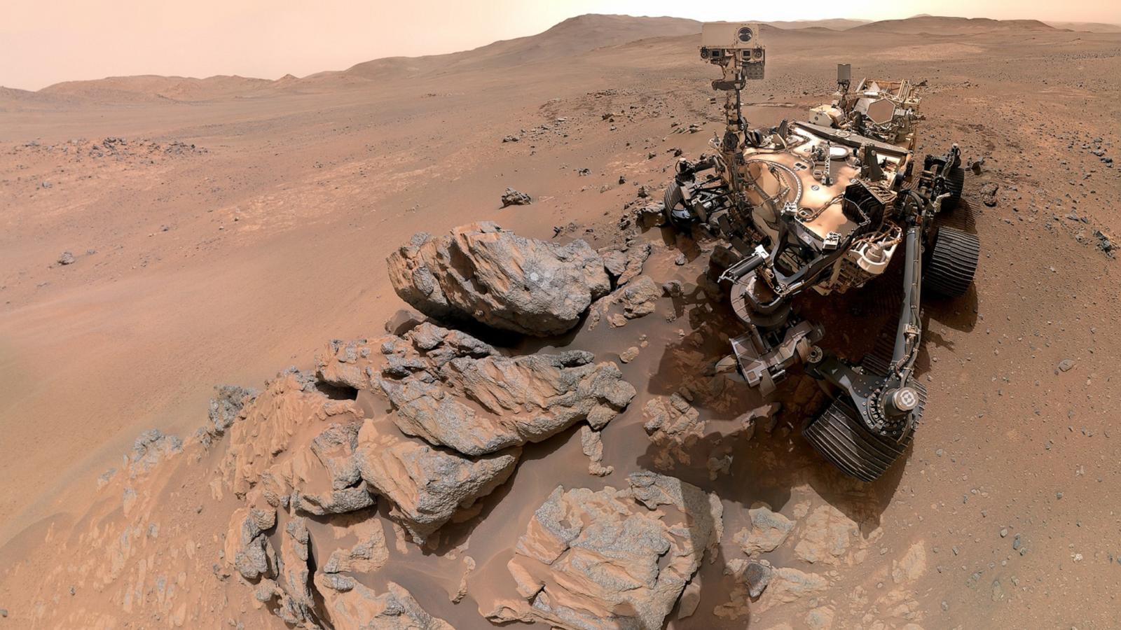 PHOTO: The NASA rover perseverance took a selfie during its mission on Mars, capturing the farthest west it has gone since it landed more than five years ago.