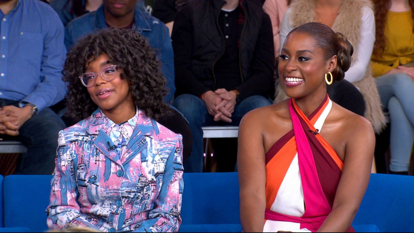 PHOTO: Marsai Martin and Issa Rae appear on "Good Morning America," April 1, 2019.