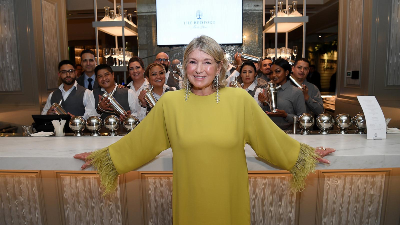 PHOTO: Martha Stewart and The Bedford team members celebrate the grand opening of The Bedford by Martha Stewart At Paris Las Vegas on August 12, 2022 in Las Vegas, Nevada.