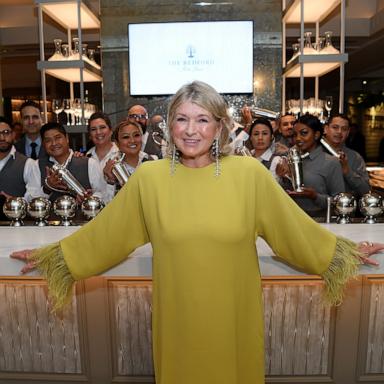 PHOTO: Martha Stewart and The Bedford team members celebrate the grand opening of The Bedford by Martha Stewart At Paris Las Vegas on August 12, 2022 in Las Vegas, Nevada.