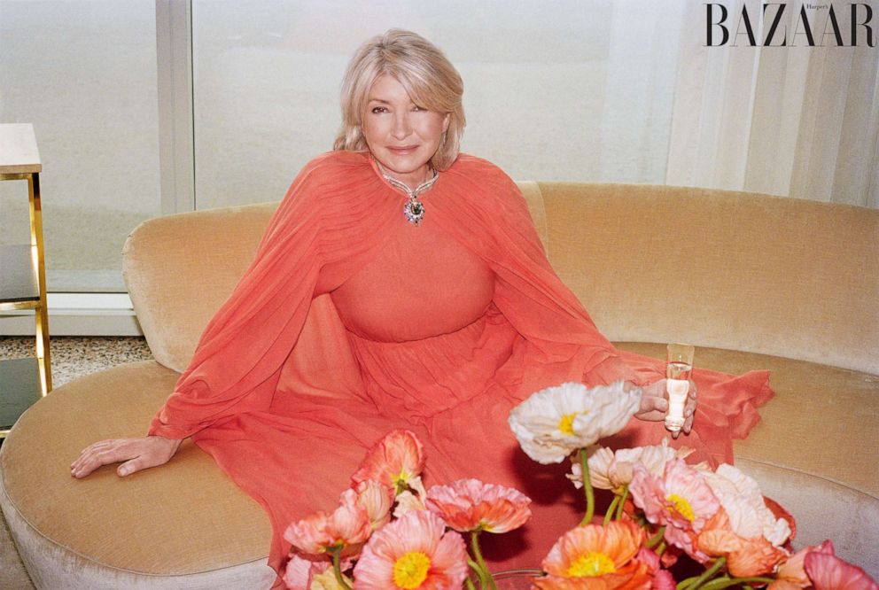 PHOTO: Martha Stewart goes high fashion for the March 2021 issue of Harper's Bazaar.