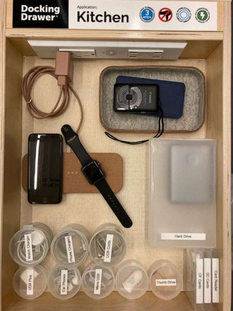 PHOTO: Martha Stewart tech drawer organizer.