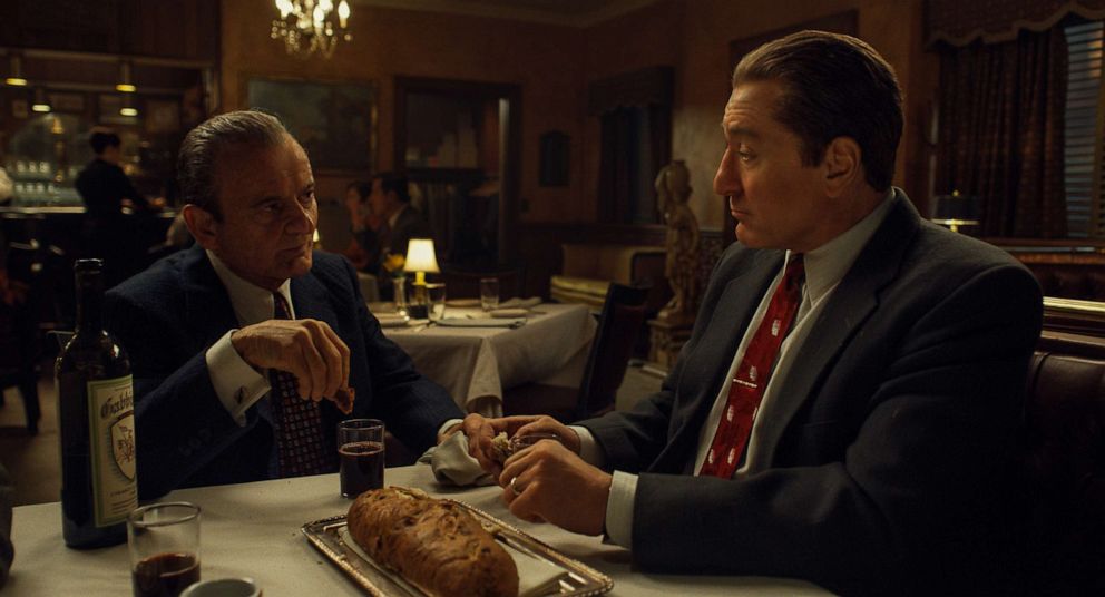 PHOTO: Joe Pesci and Robert De Niro appear in a scene from fall 2019 Netflix movie, "The Irishman."