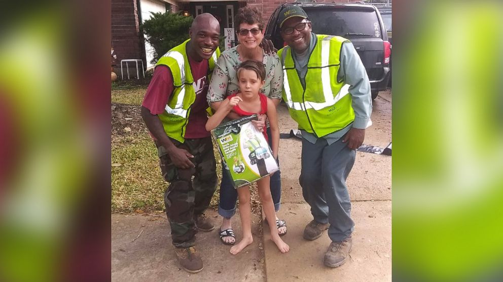 Mary Chaote, a 7-year-old girl with autism loves trash day, she's part of the crew in Pearland, Texas.