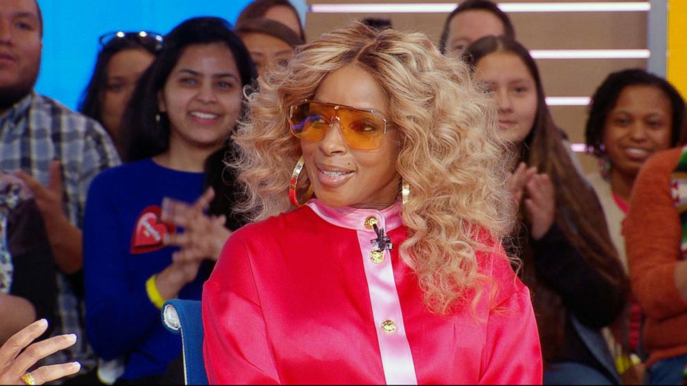 PHOTO: Mary J. Blige talks to "Good Morning America," Feb. 14, 2019, about starring in the Netflix series "The Umbrella Academy."