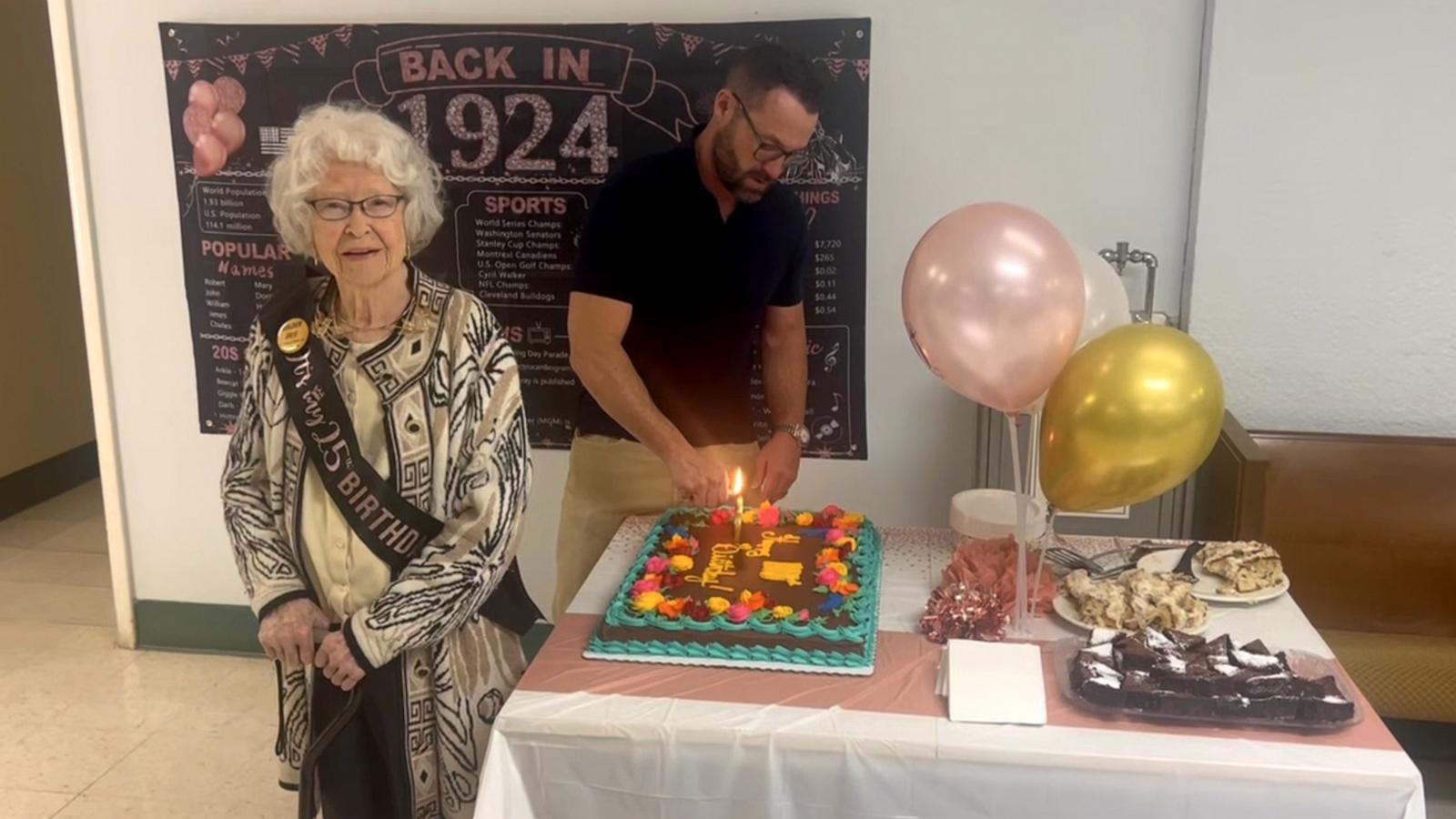 PHOTO: Mary Lea Forsythe turned 100 and celebrated her 25th birthday on Thursday.