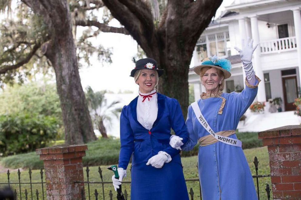 PHOTO: Cindy Simmons and her mother are photographed here dressed up for their family Christmas photo.