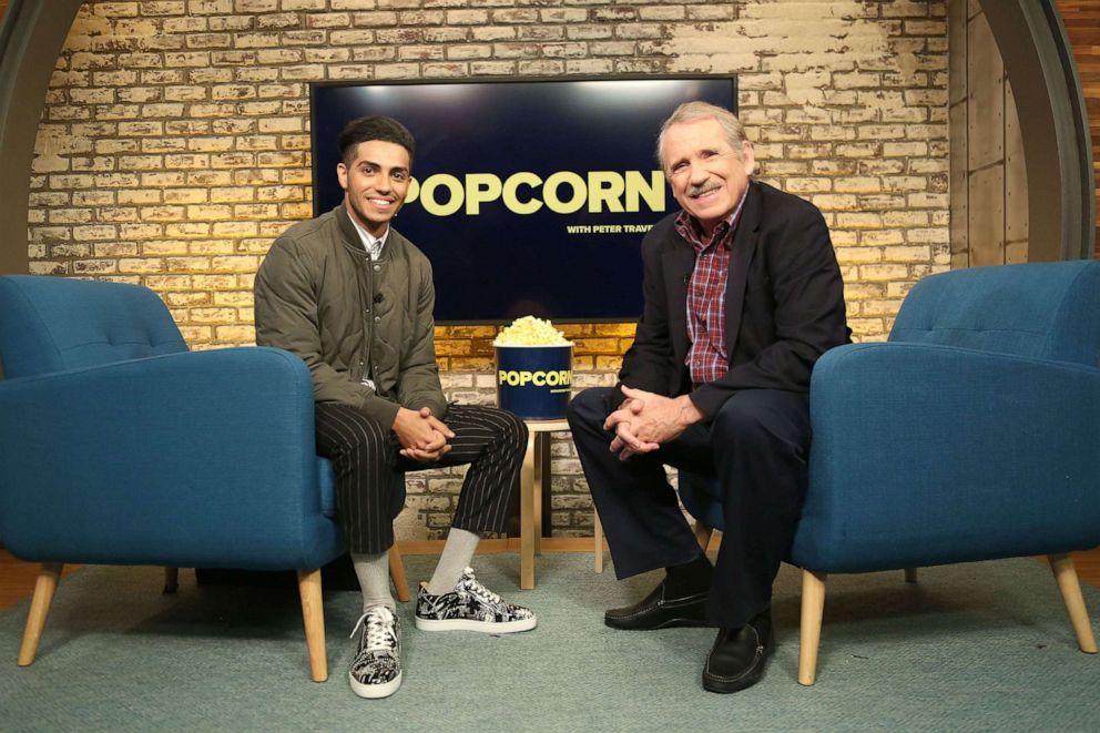 PHOTO: Mena Massoud apepars on "Popcorn with Peter Travers" at ABC News studios, May 7, 2019, in New York City.