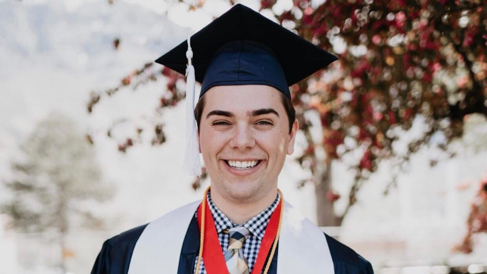 PHOTO: Brigham Young University student Matt Easton came out as gay during his convocation speech on April 26, 2019.