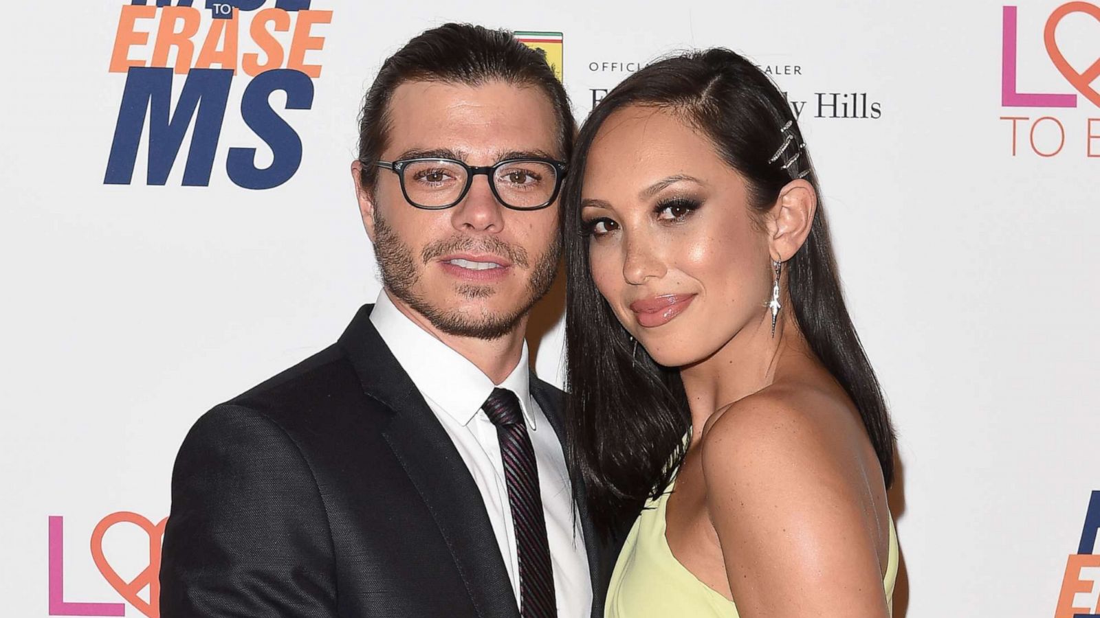 PHOTO:Actor Matthew Lawrence and dancer Cheryl Burke arrive at the 25th Annual Race to Erase MS Gala at The Beverly Hilton Hotel in this April 20, 2018 file photo in Beverly Hills, Calif.