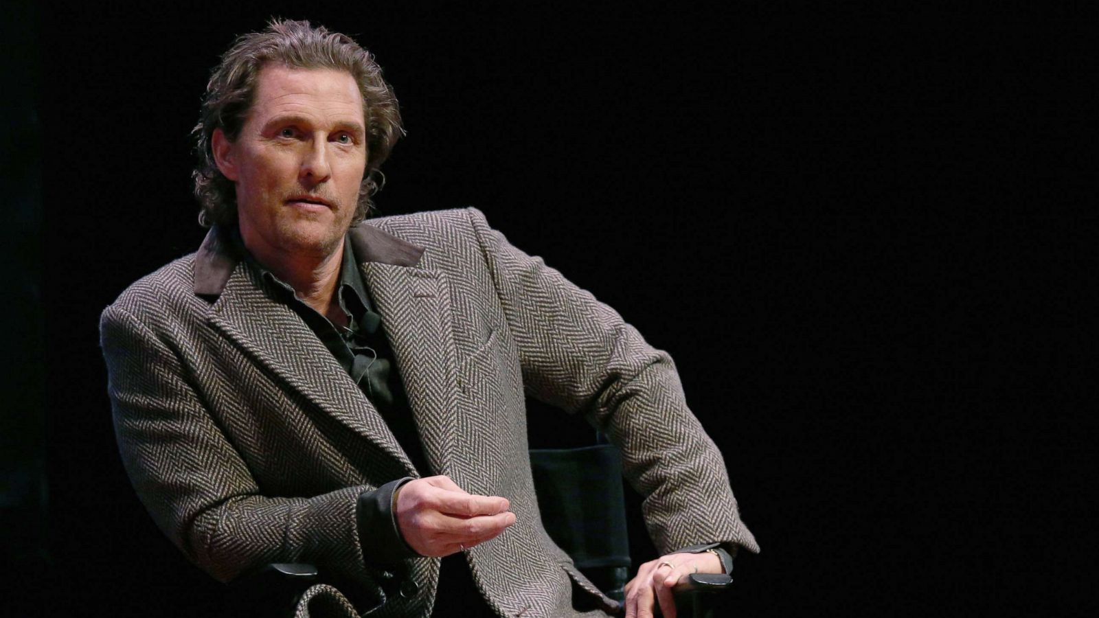 PHOTO: Matthew McConaughey at Hogg Memorial Auditorium at The University of Texas at Austin, Jan. 21, 2020, in Austin, Texas.