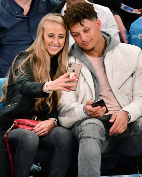 NFL star Patrick Mahomes announces engagement to high school sweetheart  Brittany Matthews -- and the ring is stunning - Good Morning America