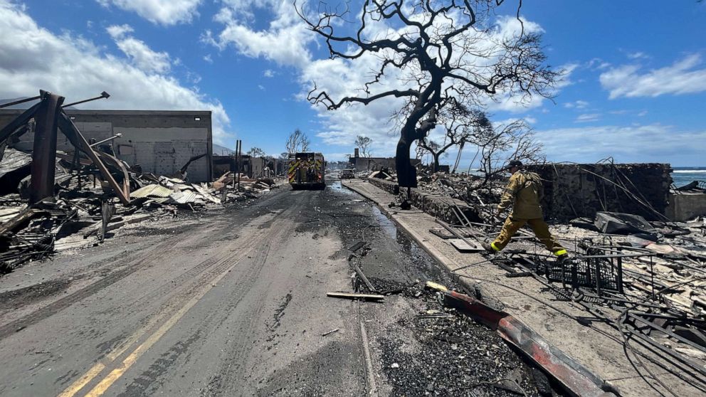 PHOTO: Firefighter Aina Kohler shared photos of the aftermath following the Maui wildfire last week.