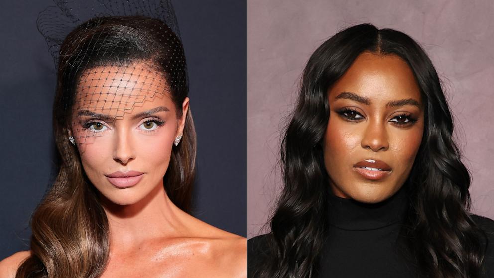 PHOTO: Maura Higgins attends an event in West Hollywood, Calif., on March 13, 2026. | Ciara Miller attends a premiere on March 30, 2026, in New York.