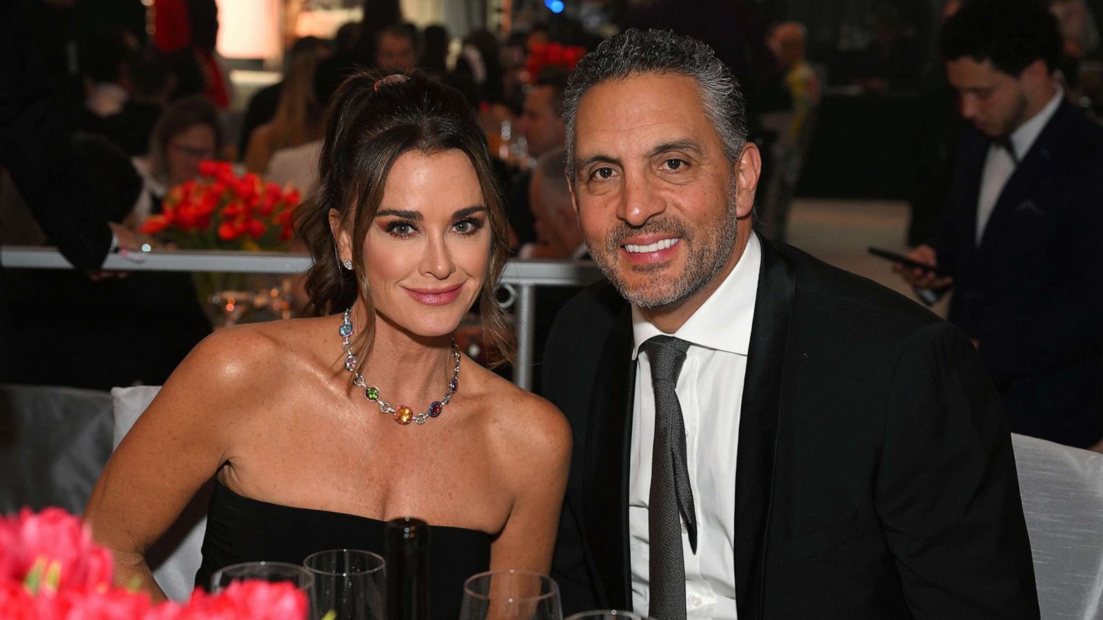 PHOTO: In this March 12, 2023, file photo, Kyle Richards and Mauricio Umansky attend the Elton John AIDS Foundation's 31st Annual Academy Awards Viewing Party in West Hollywood, Calif.