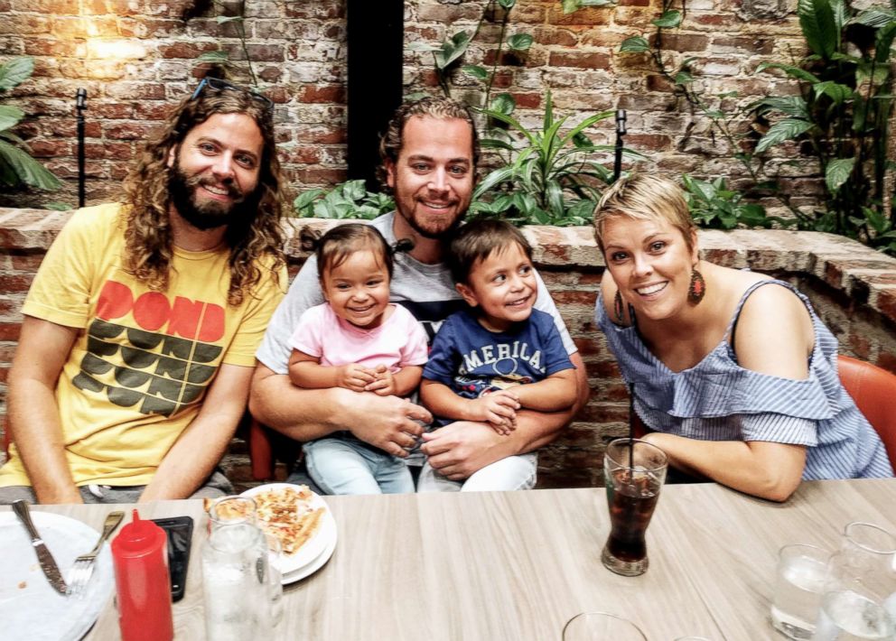 PHOTO: Max Jacobson, center, poses with his kids and his brother, Alex Jacobson, and sister-in-law, Kelli Jacobson.