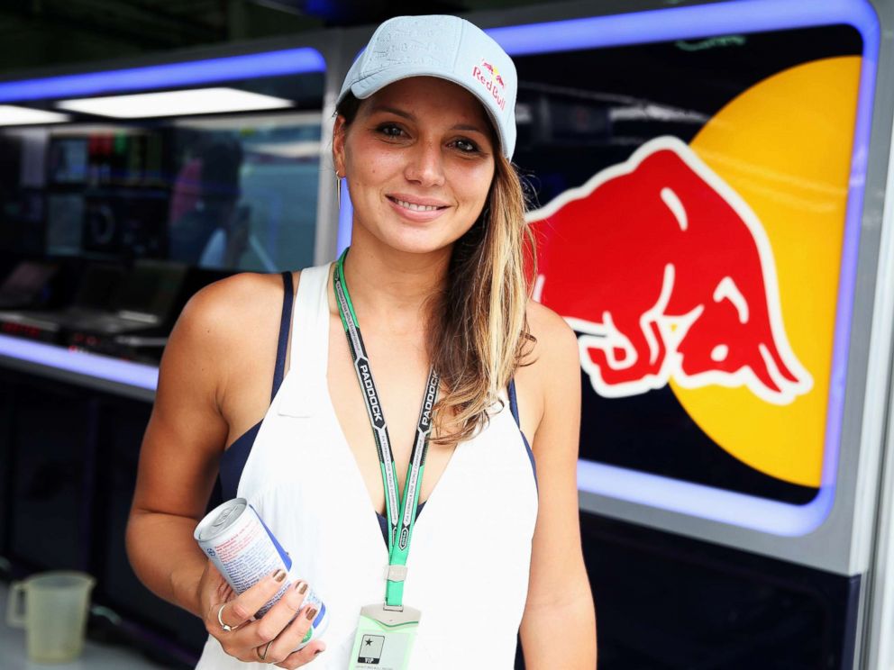 PHOTO: Surfer Maya Gabeira is seen in the Infiniti Red Bull Racing garage during practice for the Malaysia Formula One Grand Prix at the Sepang Circuit on March 28, 2014 in Kuala Lumpur, Malaysia.