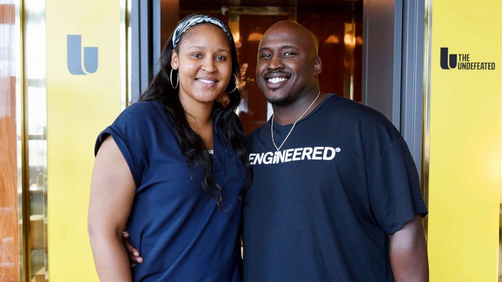 PHOTO: FILE - Maya Moore and Jonathan Irons attend the Backstage Creations Celebrity Suite at the ESPYS at Mr. C Seaport, July 09, 2021 in New York City.