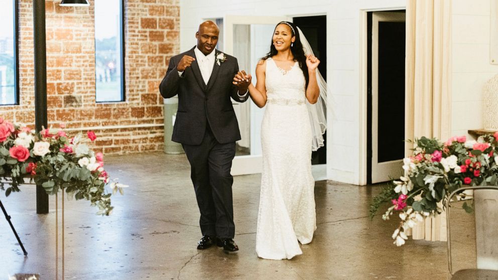 PHOTO: Jonathan Irons and Maya Moore on their wedding day.