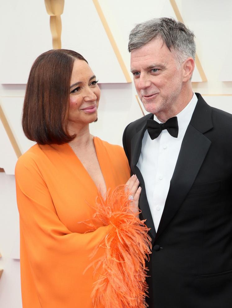 PHOTO: In this March 27, 2022 file photo, Maya Rudolph and Paul Thomas Anderson attend the 94th Annual Academy Awards at Hollywood and Highland in Hollywood, Calif.