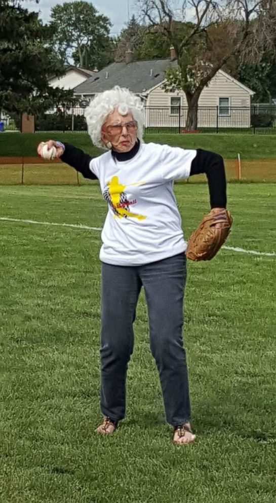PHOTO: Maybelle Blair, a former player in the All-American Girls Professional Baseball League, is raising money to open a center honoring women in baseball.