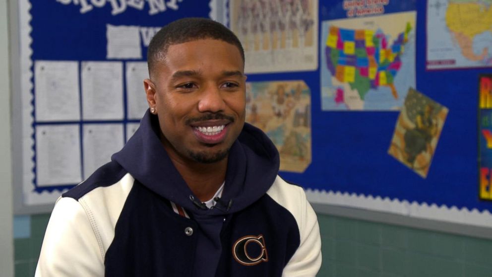 PHOTO: Michael B. Jordan surprised high school students in his hometown of Newark, N.J.