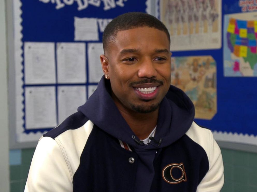 PHOTO: Michael B. Jordan surprised high school students in his hometown of Newark, N.J.