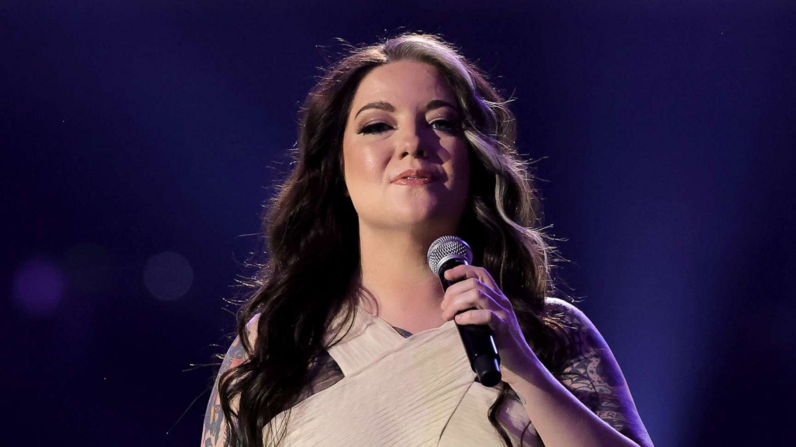 PHOTO: Ashley McBryde performs onstage during the 57th Academy of Country Music Awards at Allegiant Stadium, March 7, 2022, in Las Vegas.