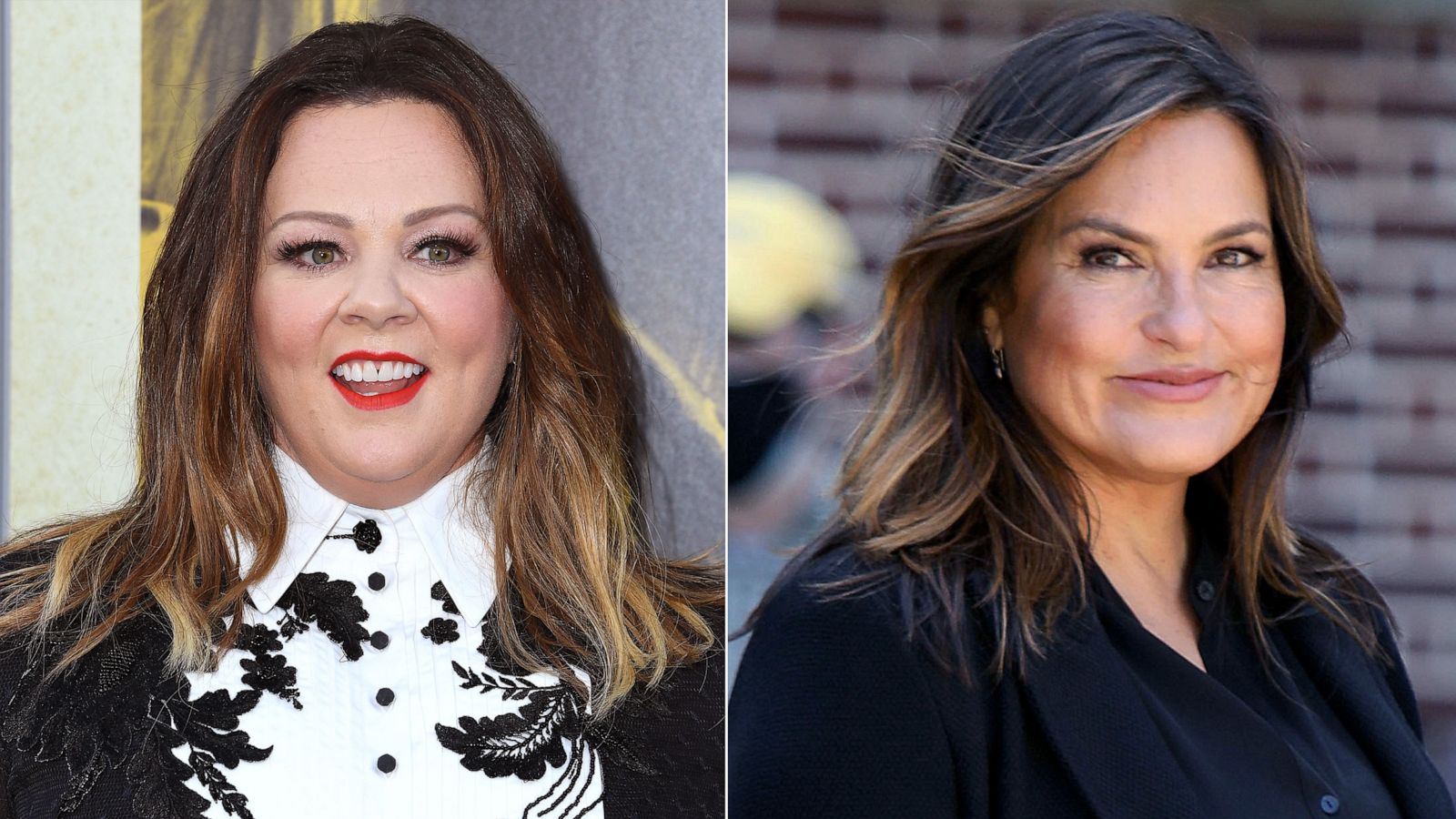 PHOTO: Melissa McCarthy, left, and Mariska Hargitay.