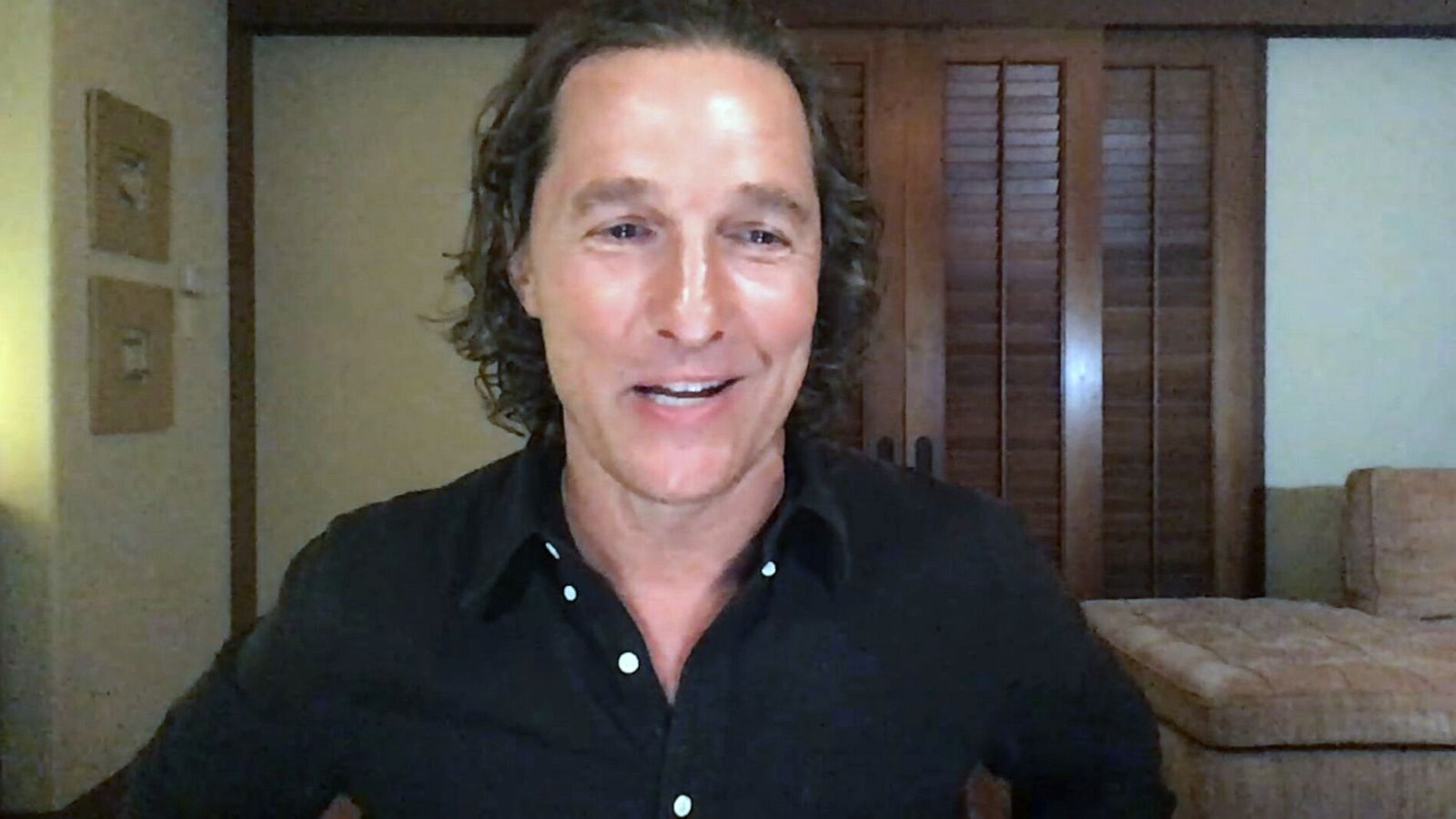 PHOTO: Matthew McConaughey appeared on "Good Morning America," Oct. 19, 2020.