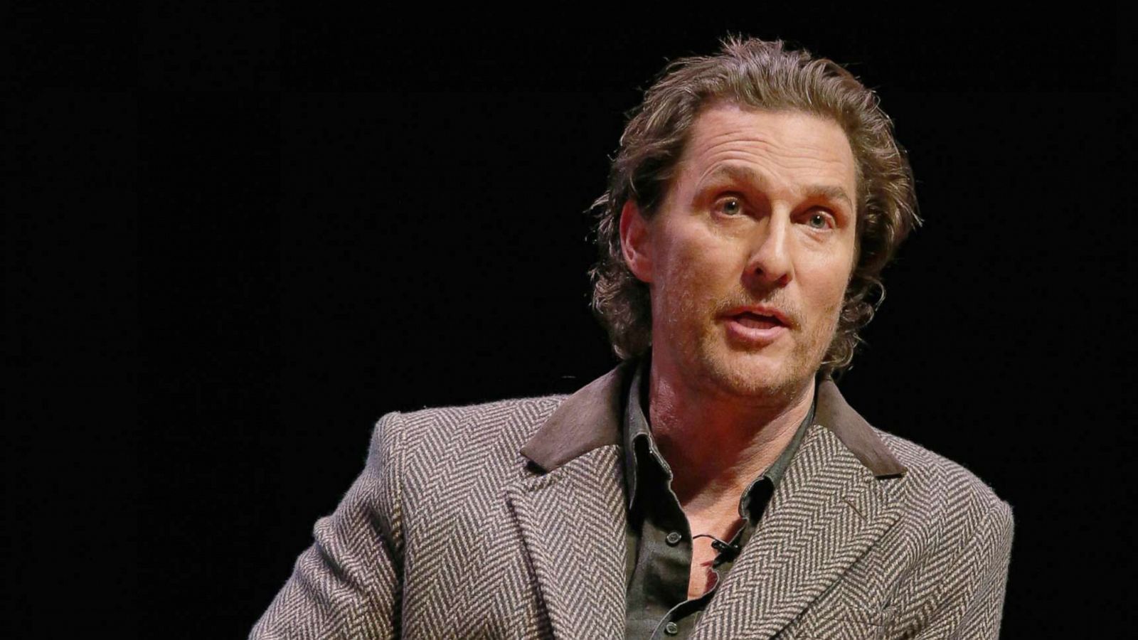 PHOTO: Matthew McConaughey participates in a Q&A at Hogg Memorial Auditorium at The University of Texas at Austin on Jan. 21, 2020, in Austin, Texas.