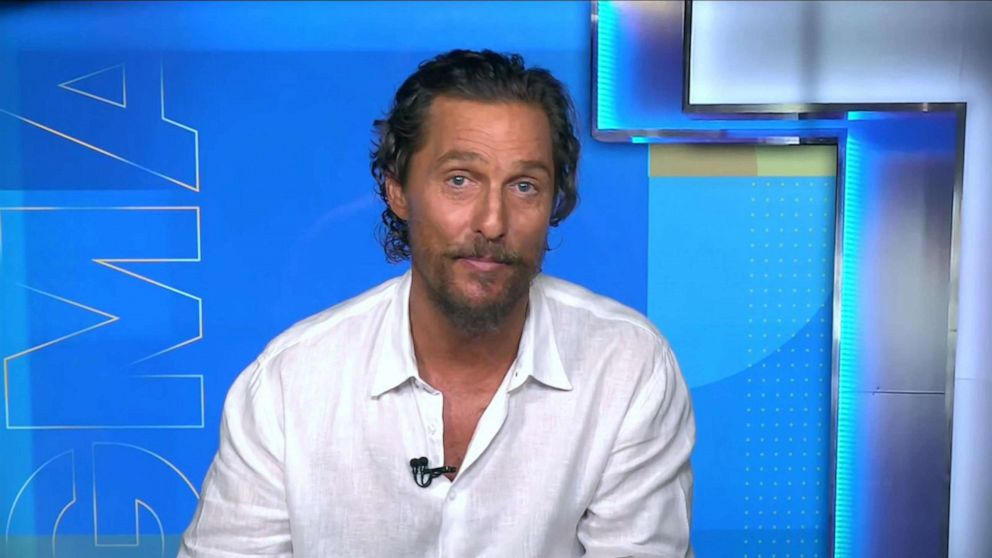 PHOTO: Matthew McConaughey joined "GMA" virtually on July 20, 2023, to announce the launch of Greenlight Grants Initiative.