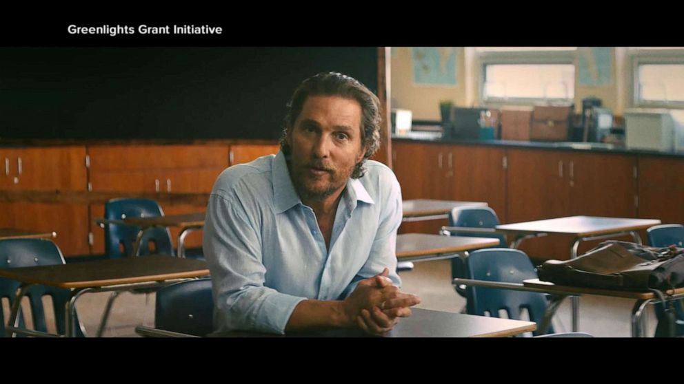 PHOTO: Matthew McConaughey explains the Greenlight Grants Initiative in a new public service announcement.