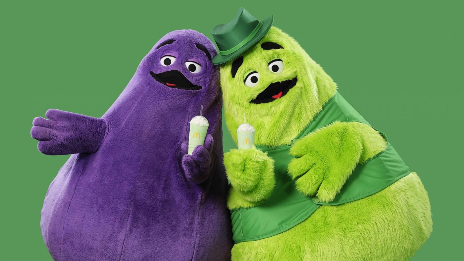 PHOTO: McDonald's also announced that their beloved Grimace is reuniting with Uncle O'Grimacey.