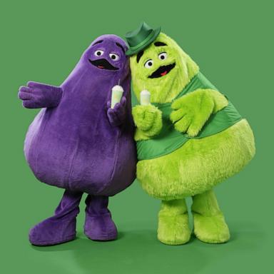 PHOTO: McDonald's also announced that their beloved Grimace is reuniting with Uncle O'Grimacey.