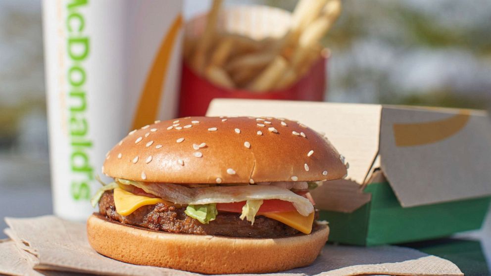 PHOTO: McDonalds new P.L.T. plant based burger is photographed in one of the company's test locations in London, Ontario on Sept. 30, 2019.